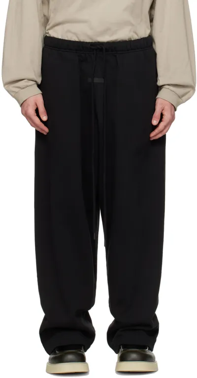 Essentials Black Drawstring Lounge Pants