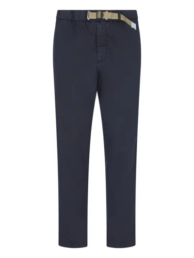 White Sand Trousers In Blue