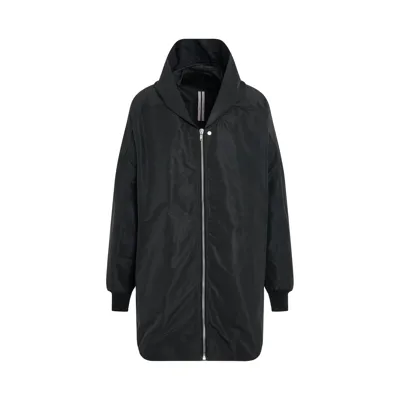 Rick Owens Jumbo Peter Hooded Jacket In Black