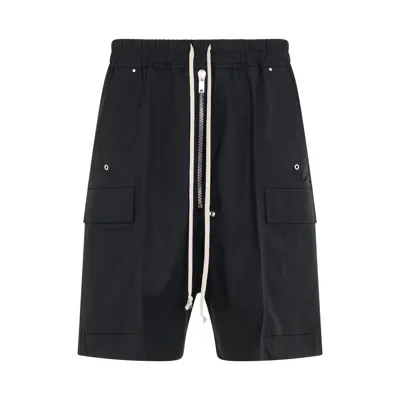 Rick Owens Cargo Bela Shorts In Black