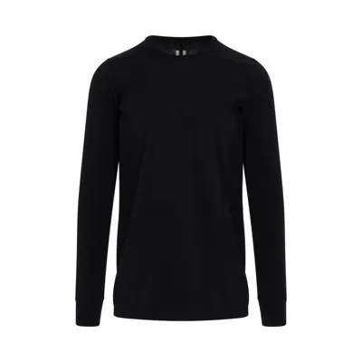 Rick Owens Long Sleeve Level T-shirt In Black