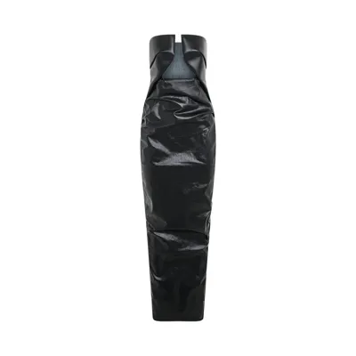 Tom Ford Rick Owens Prong Gown Denim Long Dress In N Black