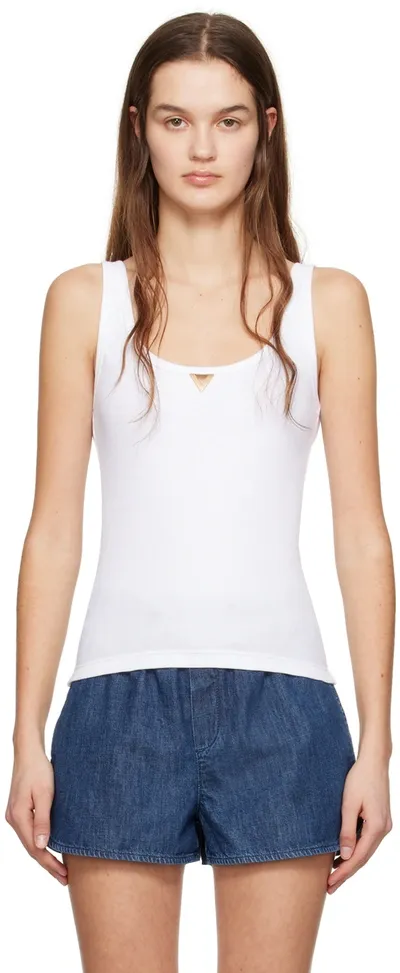 Valentino Vgold Tank Top In White