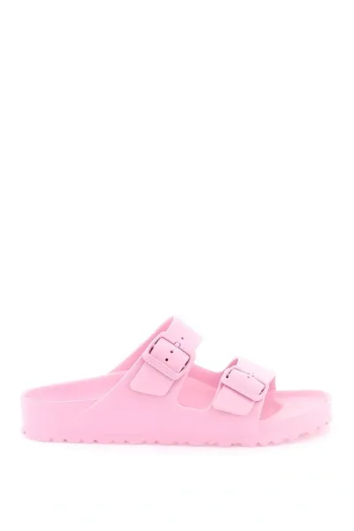 Birkenstock Arizona Eva Slides Narrow Fit In Pink