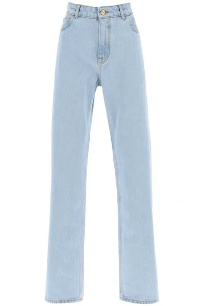 Etro Jeans Baggy A Vita Bassa In Light Blue