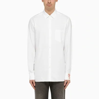 Golden Goose Button-up Oxford Shirt In White