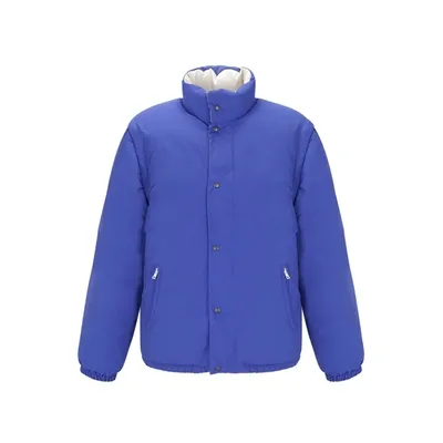 Gucci Detachable Sleeved Puffer Jacket In Blue