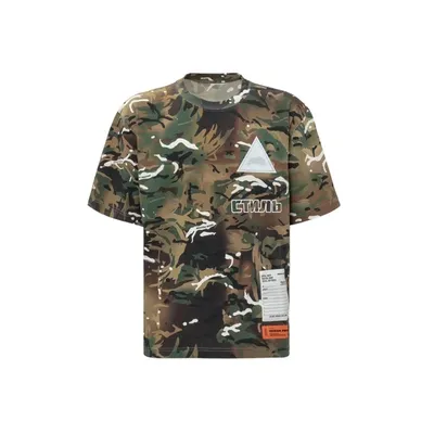 Heron Preston Camouflage-print Performance T-shirt In Green