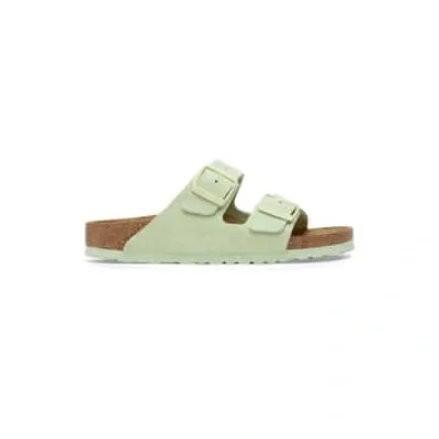 Birkenstock Sandal For Woman 1026831 Lime In Green Suede