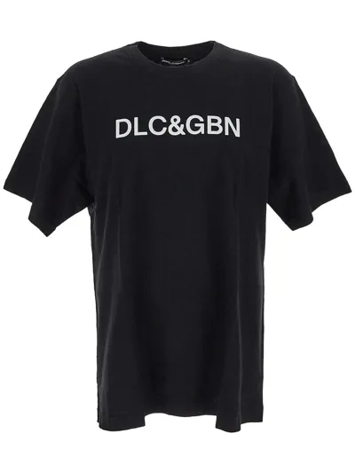 Dolce & Gabbana Cotton T-shirt With Logo In Black