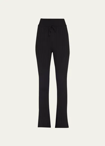 Live The Process Luna High-rise Flared Leggings In Black