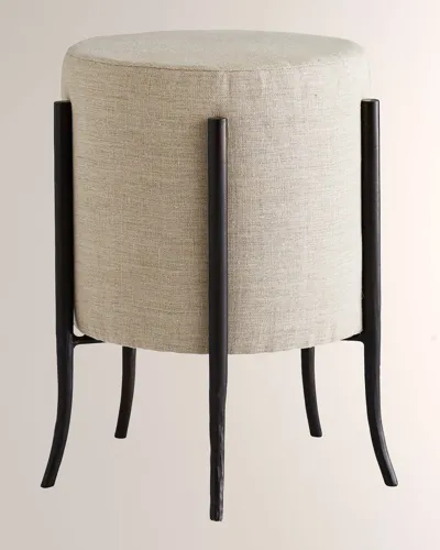 Arteriors Barry Dixon For  Pagoda Ottoman In Black