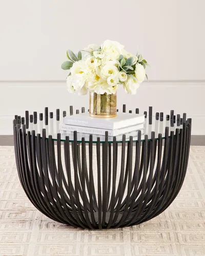 Regina Andrew Webbed Coffee Table In Black