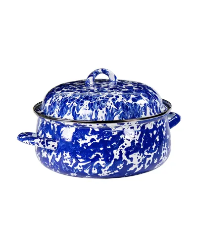 Golden Rabbit Swirl Dutch Oven, 4 Qt. In Cobalt Swirl