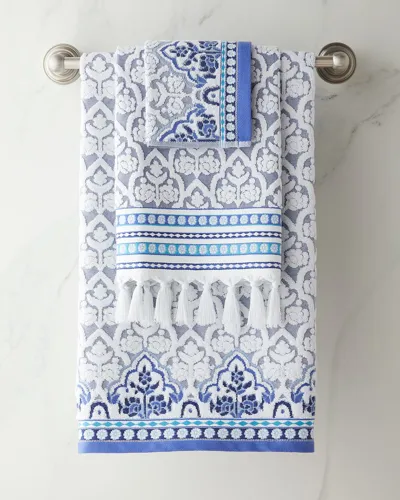 John Robshaw Sheetal Hand Towel In Indigo