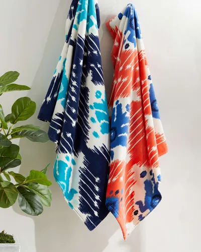 John Robshaw Shaspura Resort Towel In Coral