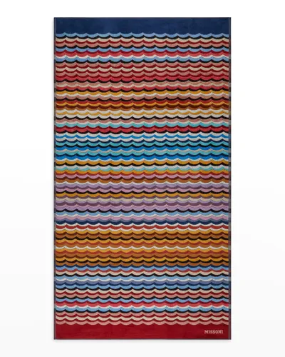 Missoni Beverly Beach Towel In Viola Multi