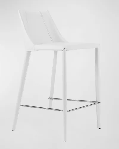 Euro Style Kalle 26" Counter Stool In White