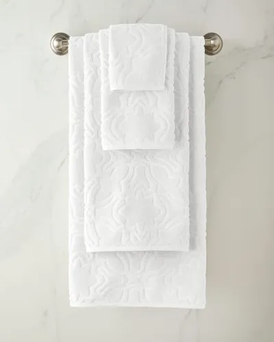 Sferra Moresco Hand Towel In White