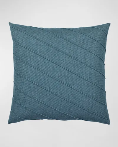 Elaine Smith Uplift Indoor/outdoor Pillow, 20" Square In Lagoon