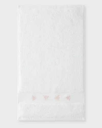 Tl At Home Mel 6-piece Bath Towel Set In White/light Pink