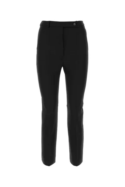 Sportmax Button Detailed Straight Leg Pants In Black