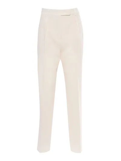 Max Mara Studio Pants In White