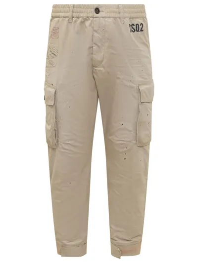 Dsquared2 Cyprus Pants In Beige