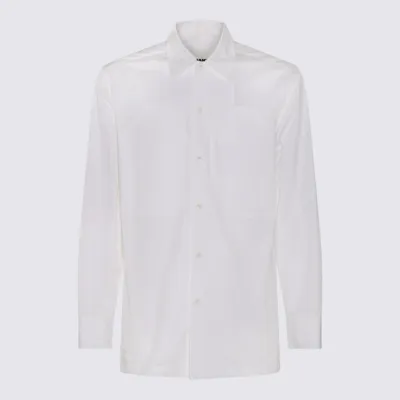 Jil Sander Man Shirt White Size 16 Cotton