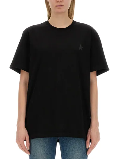 Golden Goose Crewneck T-shirt In Black