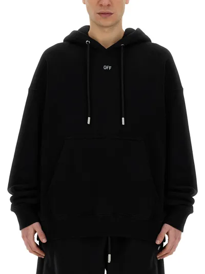 Off-white Sweatshirt With Logo In Black