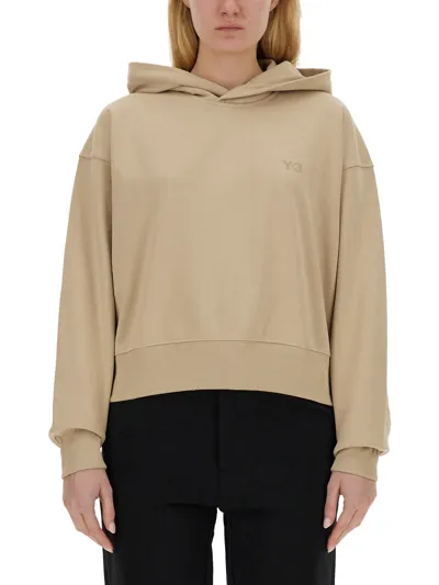 Y-3 Woman Sweatshirt Beige Size L Cotton