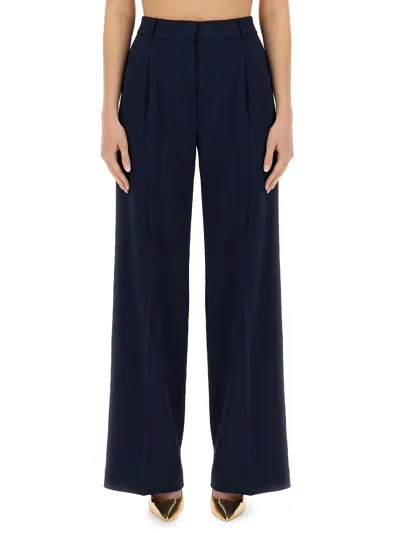 Michael Michael Kors Wide Leg Pants In Blue