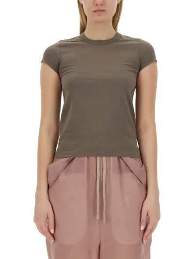 Rick Owens Cotton T-shirt In Beige