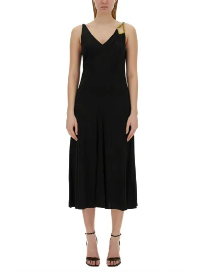 Lanvin Midi Dress In Black