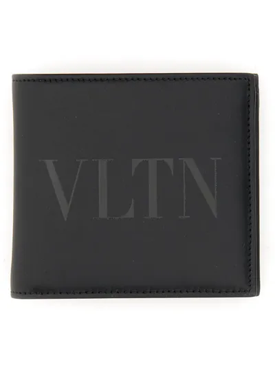 Valentino Garavani "vltn" Portfolio In Black