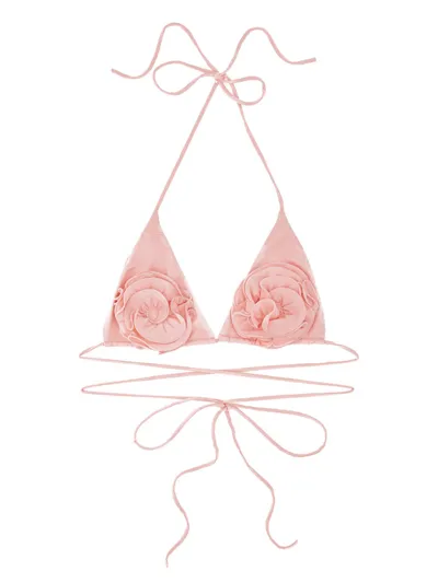 Magda Butrym Rose Swimsuit Bra In Pink