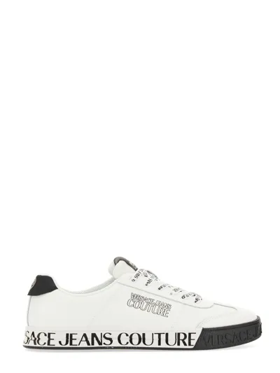 Versace Jeans Couture Sneaker With Logo In White