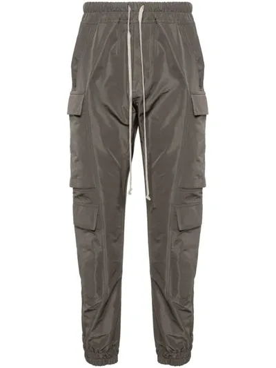 Rick Owens Mastodon Megacargo Tapered Trousers In Taupe