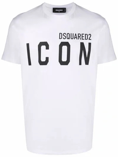 Dsquared2 Logo Cotton T-shirt In White