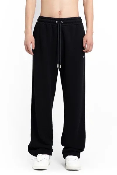 Off-white Trousers In Black