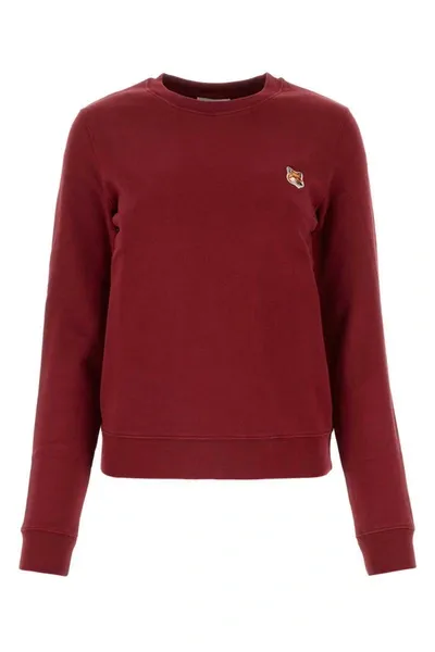 Maison Kitsuné Maison Kitsune Sweatshirts In Bordeaux