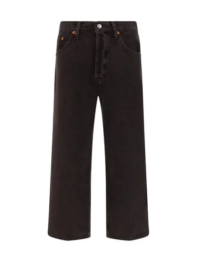 Re/done Loose Denim Pants In Cocoa