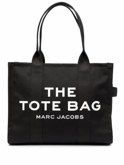 Marc Jacobs Large Tote Bags In Nero