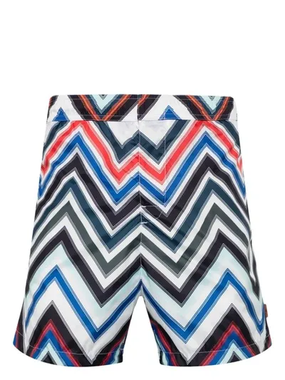 Missoni Zigzag Swimsuit In Multicolour