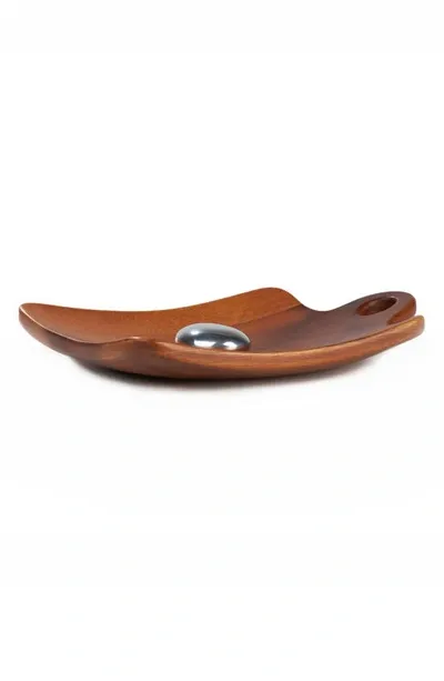 Nambe Portables Napkin Holder In Brown