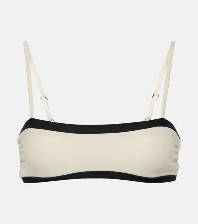 Same Colorblocked Bandeau Bikini Top In Black