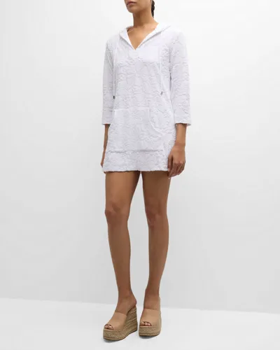 Tommy Bahama Textured Terry Cloth Baja Tunic Coverup In White