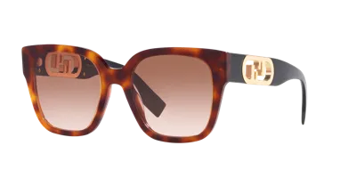 Fendi Woman Sunglass Fe40063i In Brown