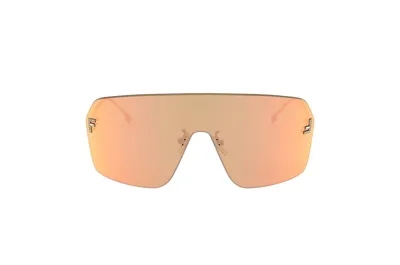 Fendi Eyewear Oversized Frame Sunglasses In Gold